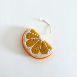 Felt Orange Slice Ornament