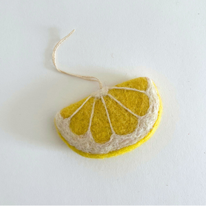 Felt Lemon Slice Ornament