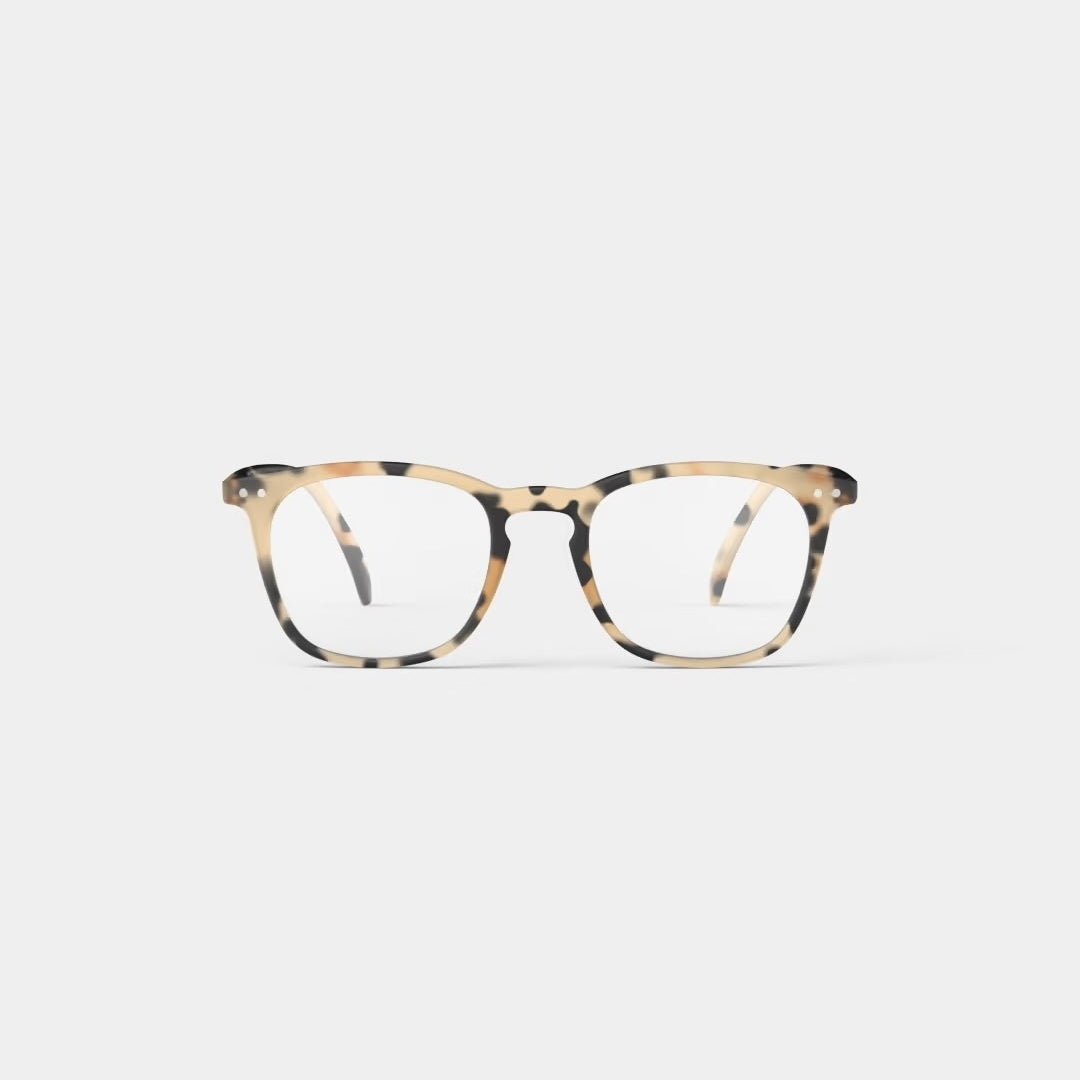 #E Reading Glasses - Light Tortoise