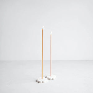 Ceramic Fleur Long Stem Candle Holder