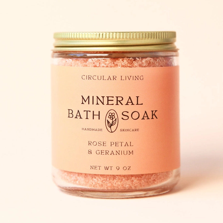 Mineral Bath Soak - Rose Petal & Geranium