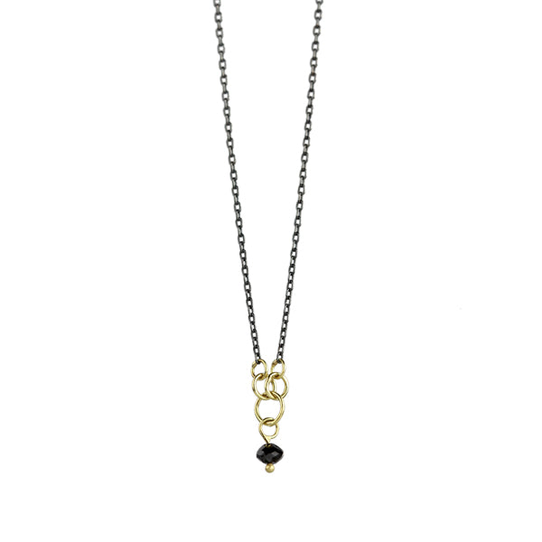 Minnow Black Diamond Necklace