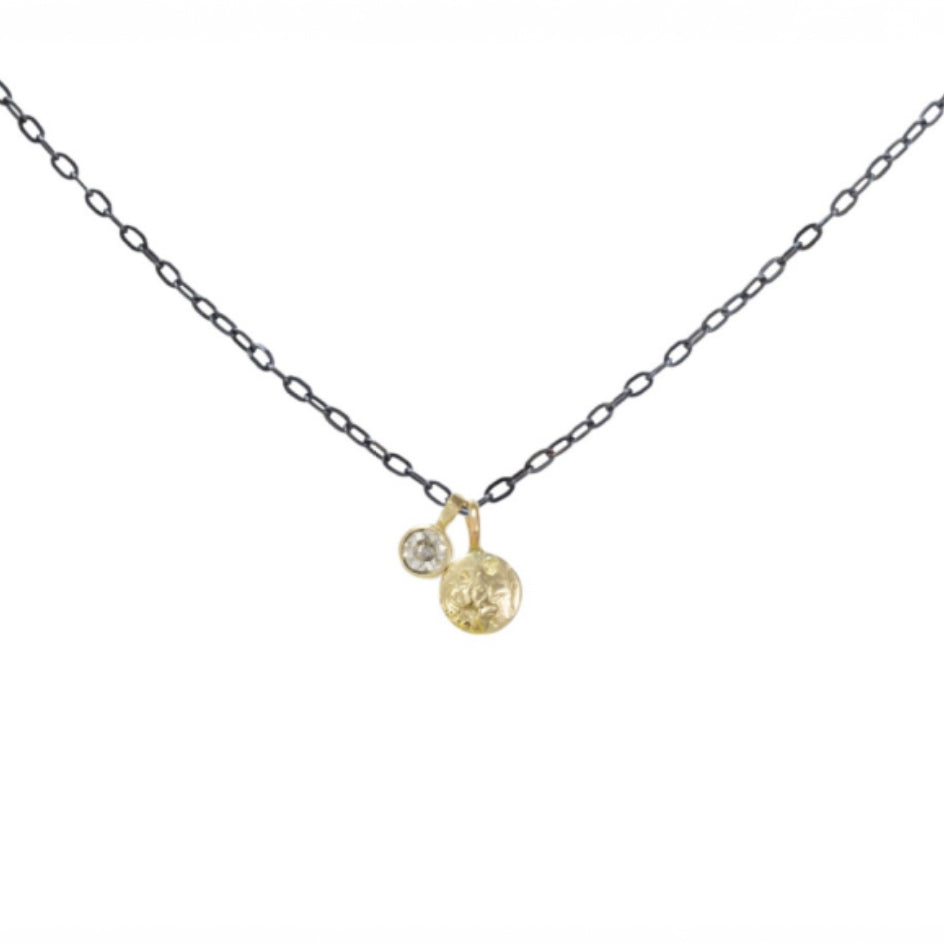 Moon + Star Charm Necklace