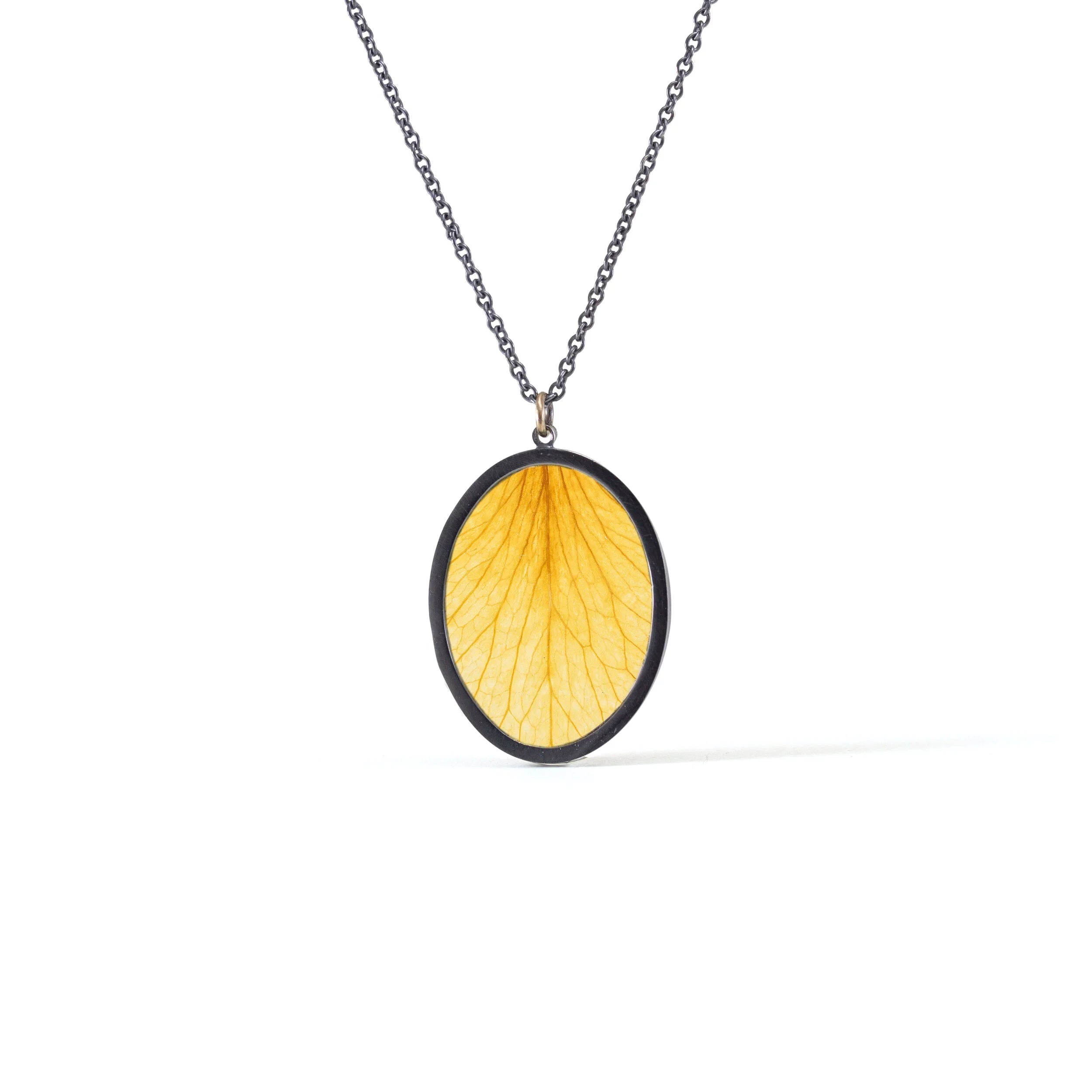 Rose Petal Encasement Necklace