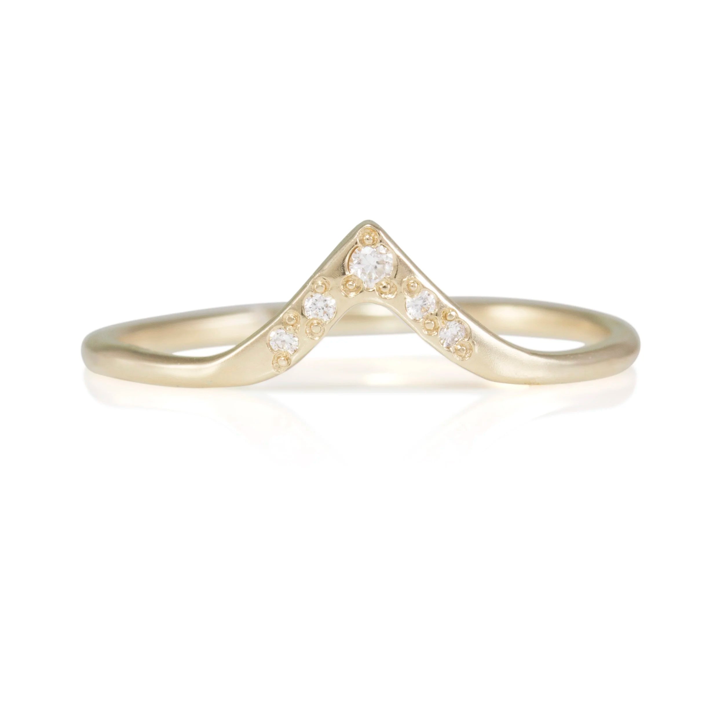Small Celestial Diamond Stacking Ring