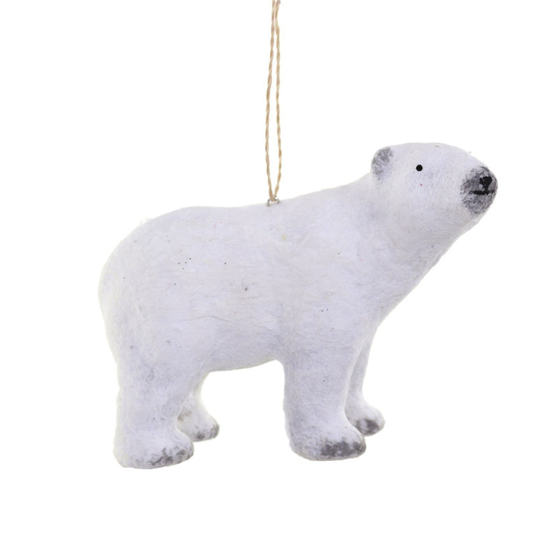 Cotton Polar Bear Ornament