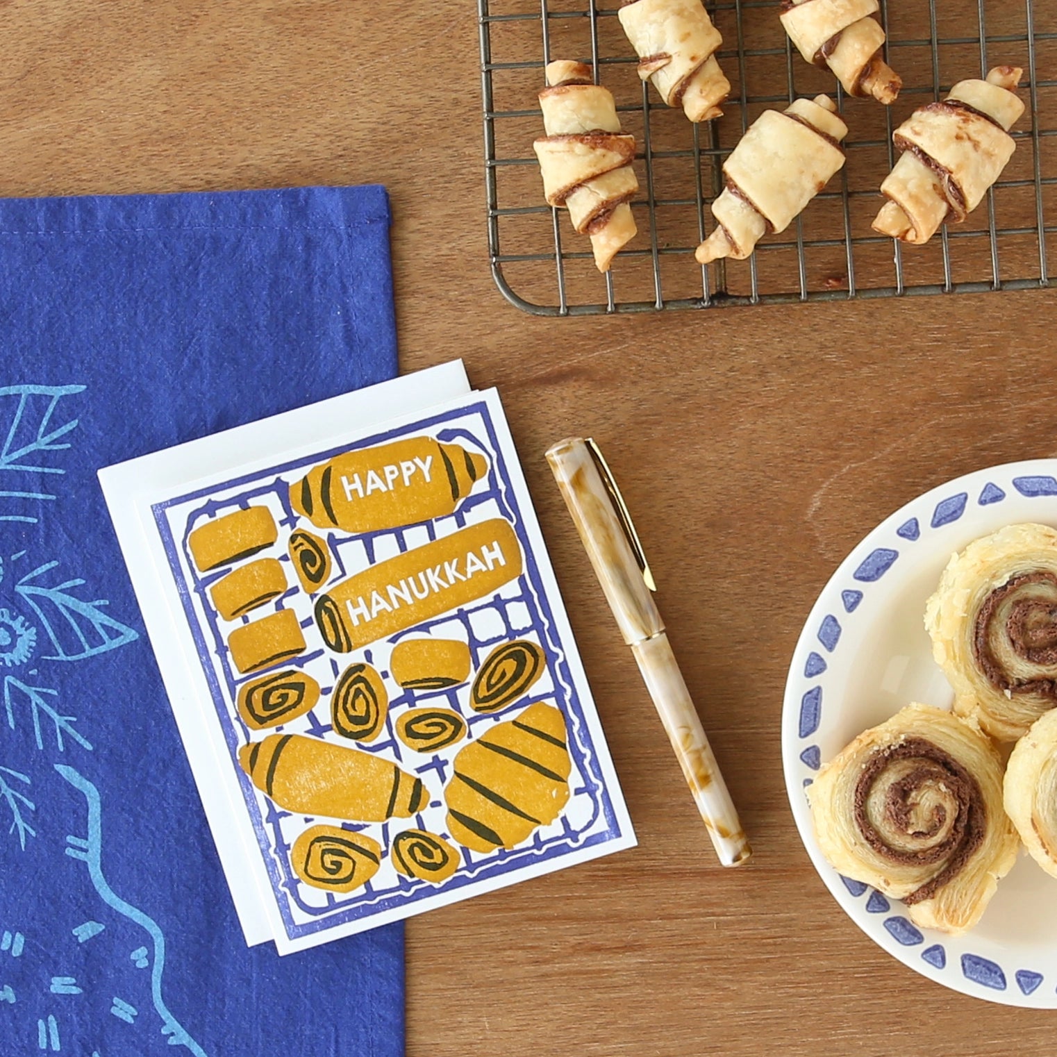 Boxed Card Set - Happy Hanukkah Rugelach