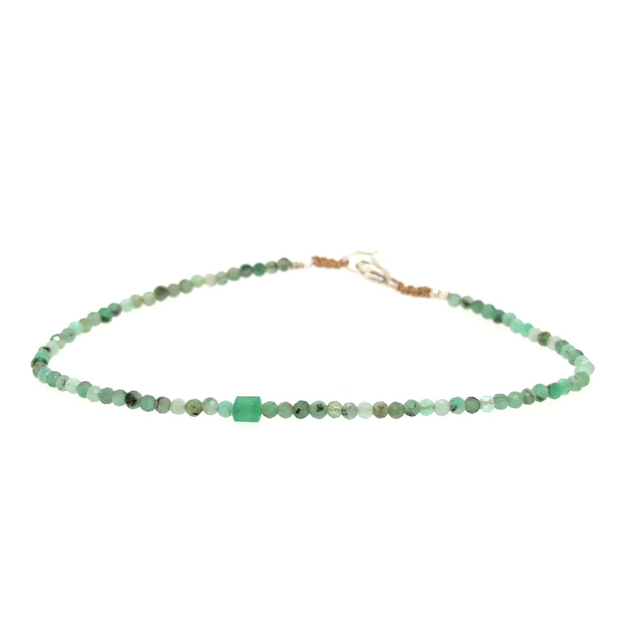 Emerald Chunky Accent Strand Bracelet