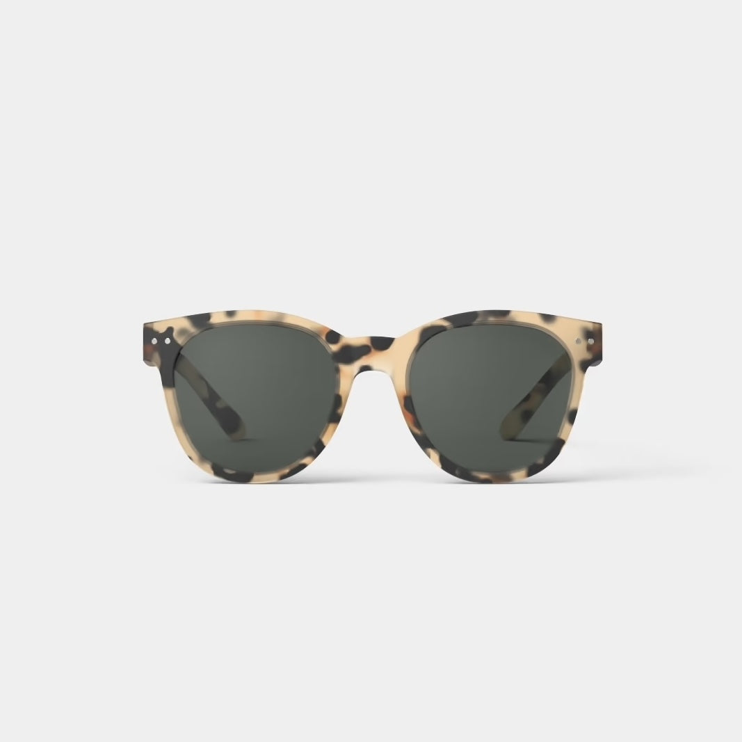 #N Sunglasses - Light Tortoise (Grey Lenses)