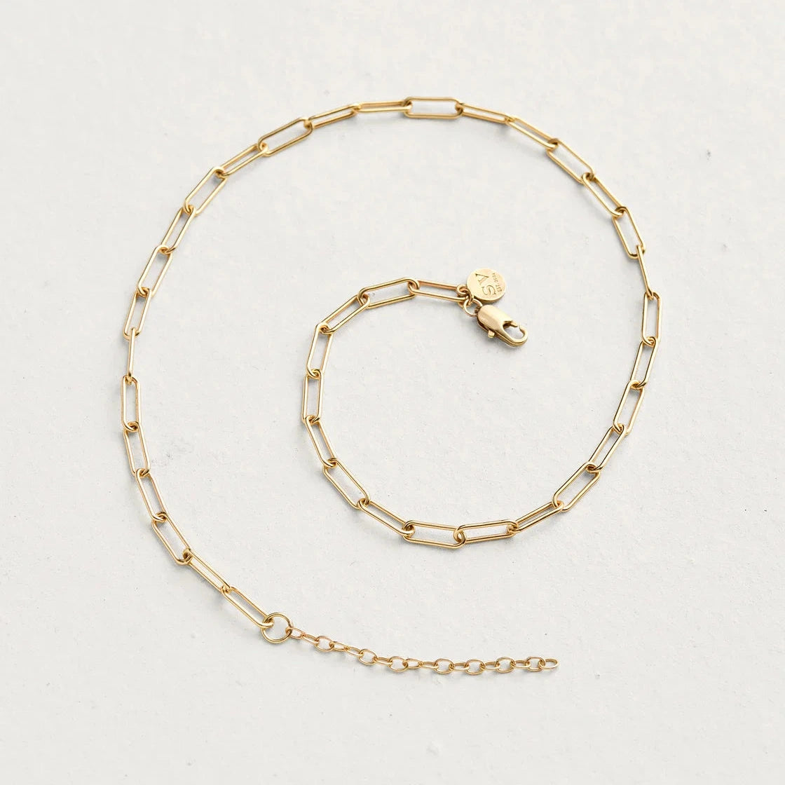 Delicate Brass Link Chain
