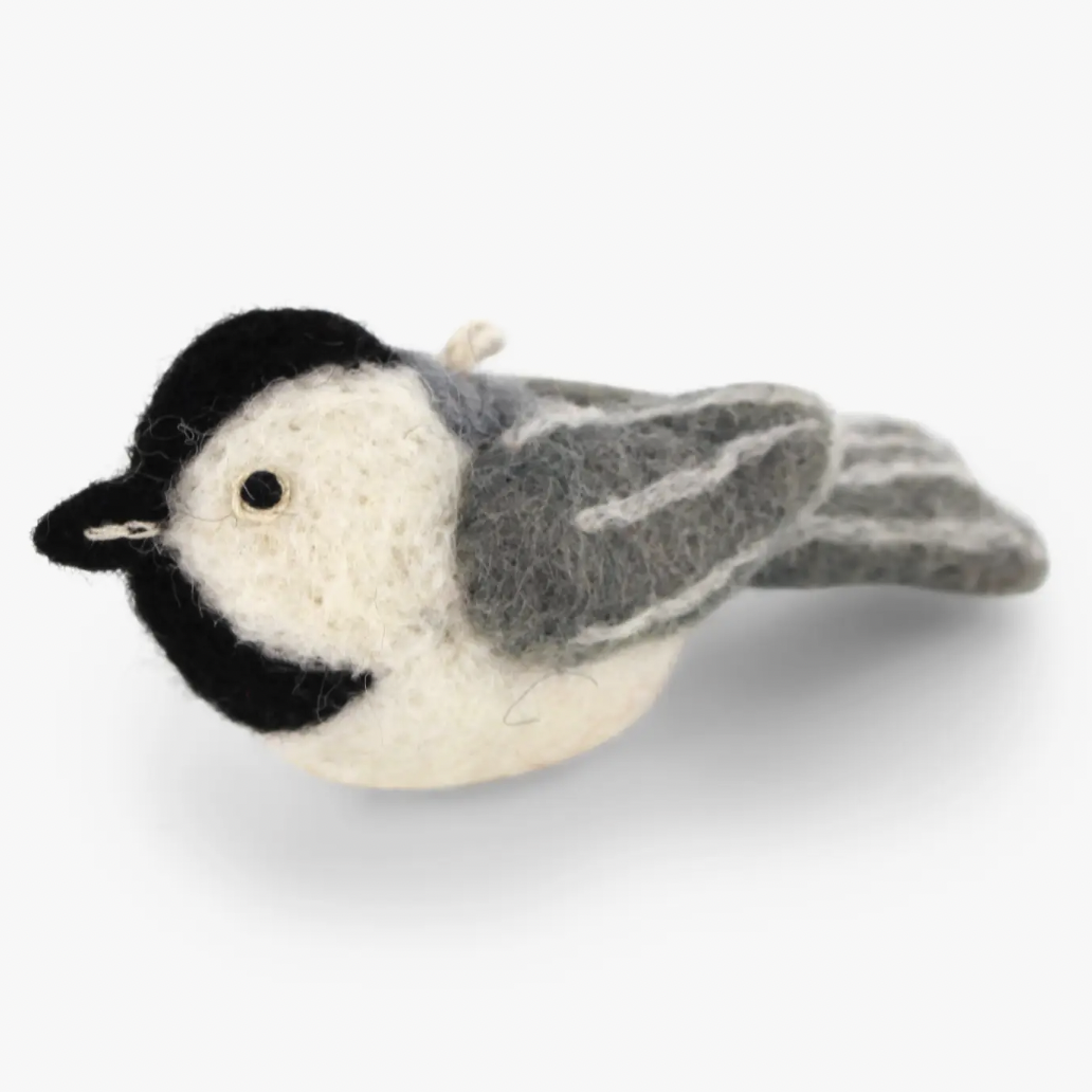 Felt Chickadee Ornament