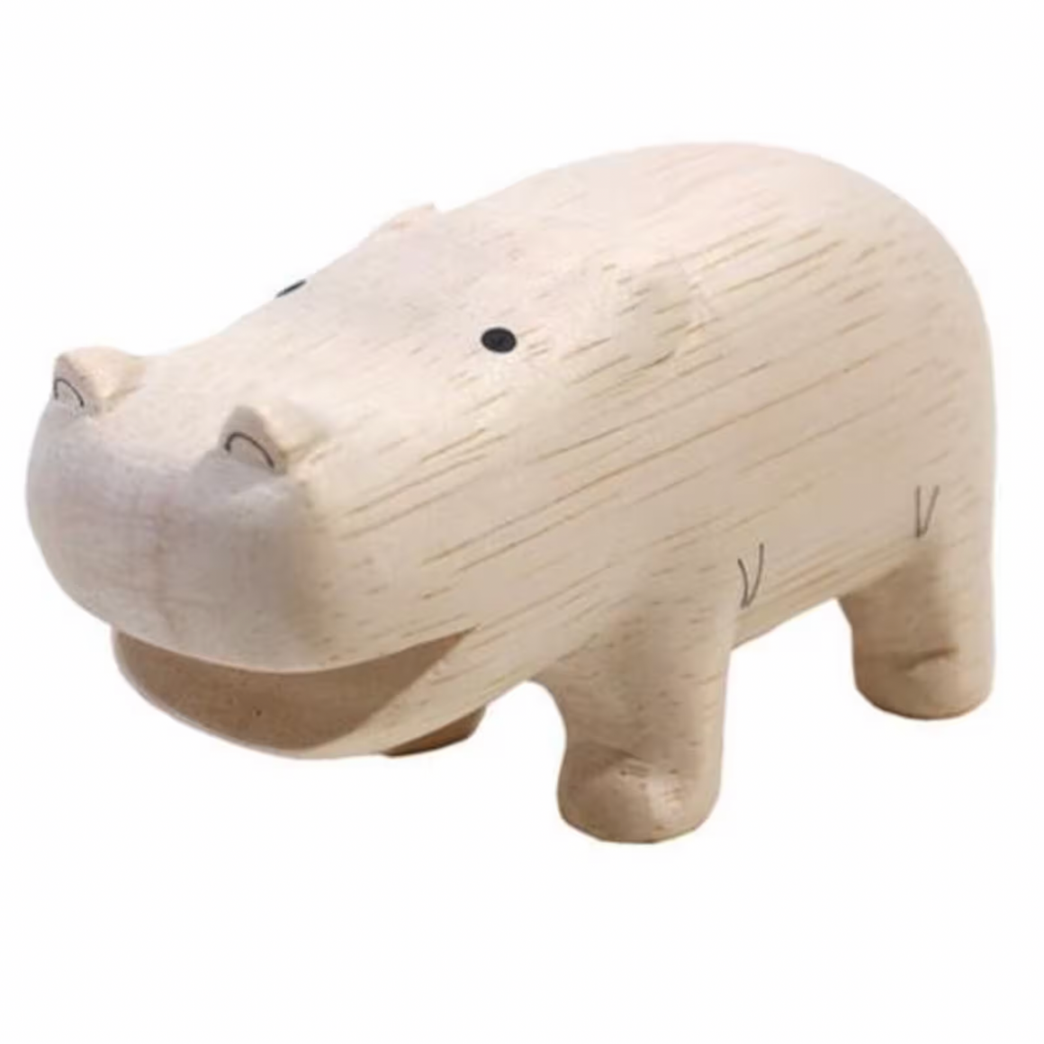 Tiny Wooden Hippo