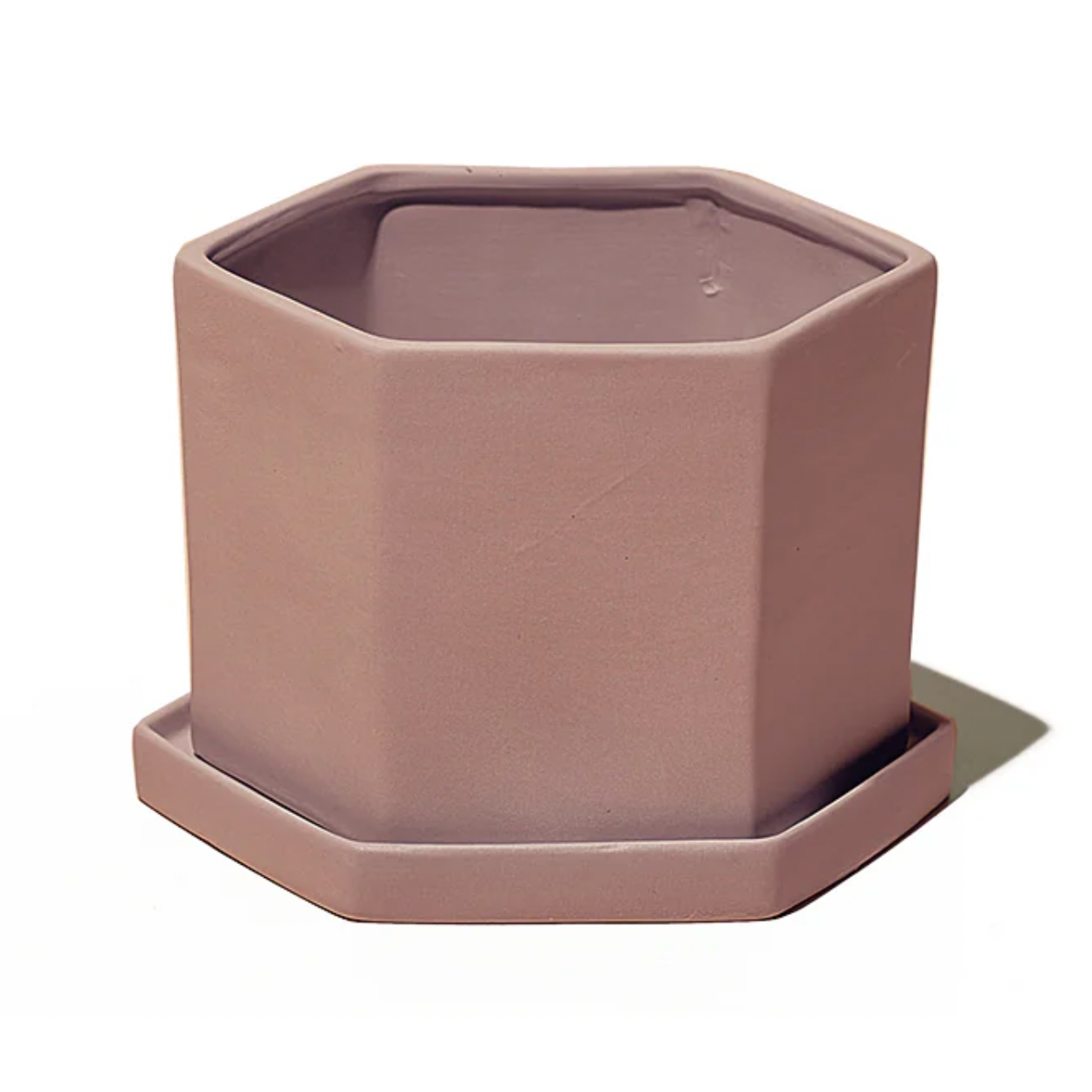 Hex Planter (Light Grey)