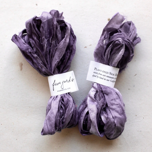 Plant-Dyed Silk Ribbon Bundle