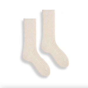 Lisa B Solid Ribbed Socks