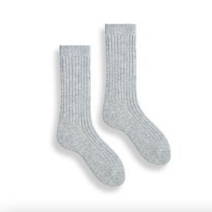 Lisa B Solid Ribbed Socks