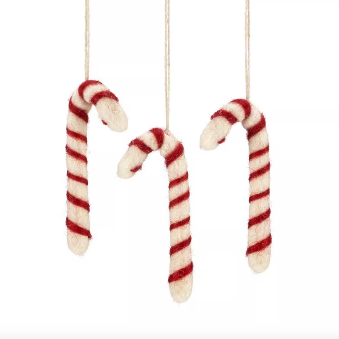 Felt Candy Cane Ornament