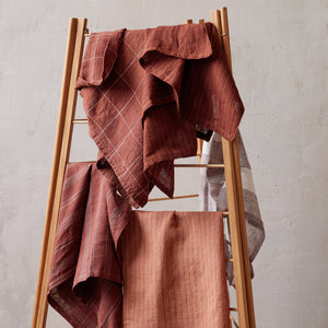 Gable Stripe Linen Tea Towel