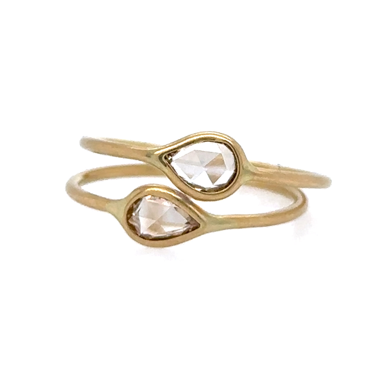 Starling Teardrop Rose Cut Diamond Ring
