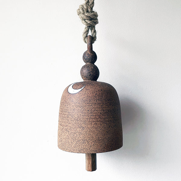 Small Round Thrown Bell - Tucker Umber with Small Crescent