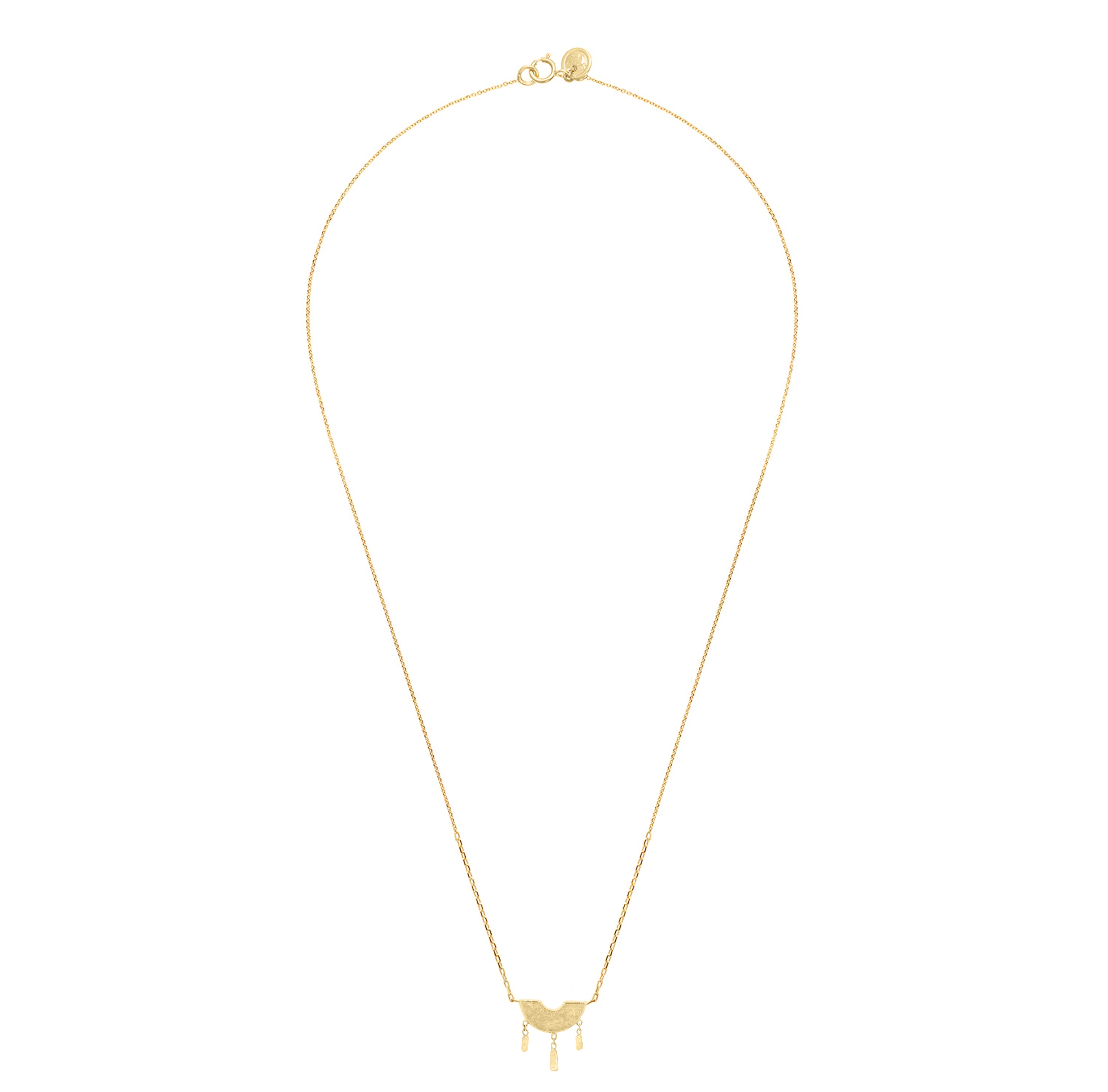 SALE - 18k Enchanting Half Moon Necklace