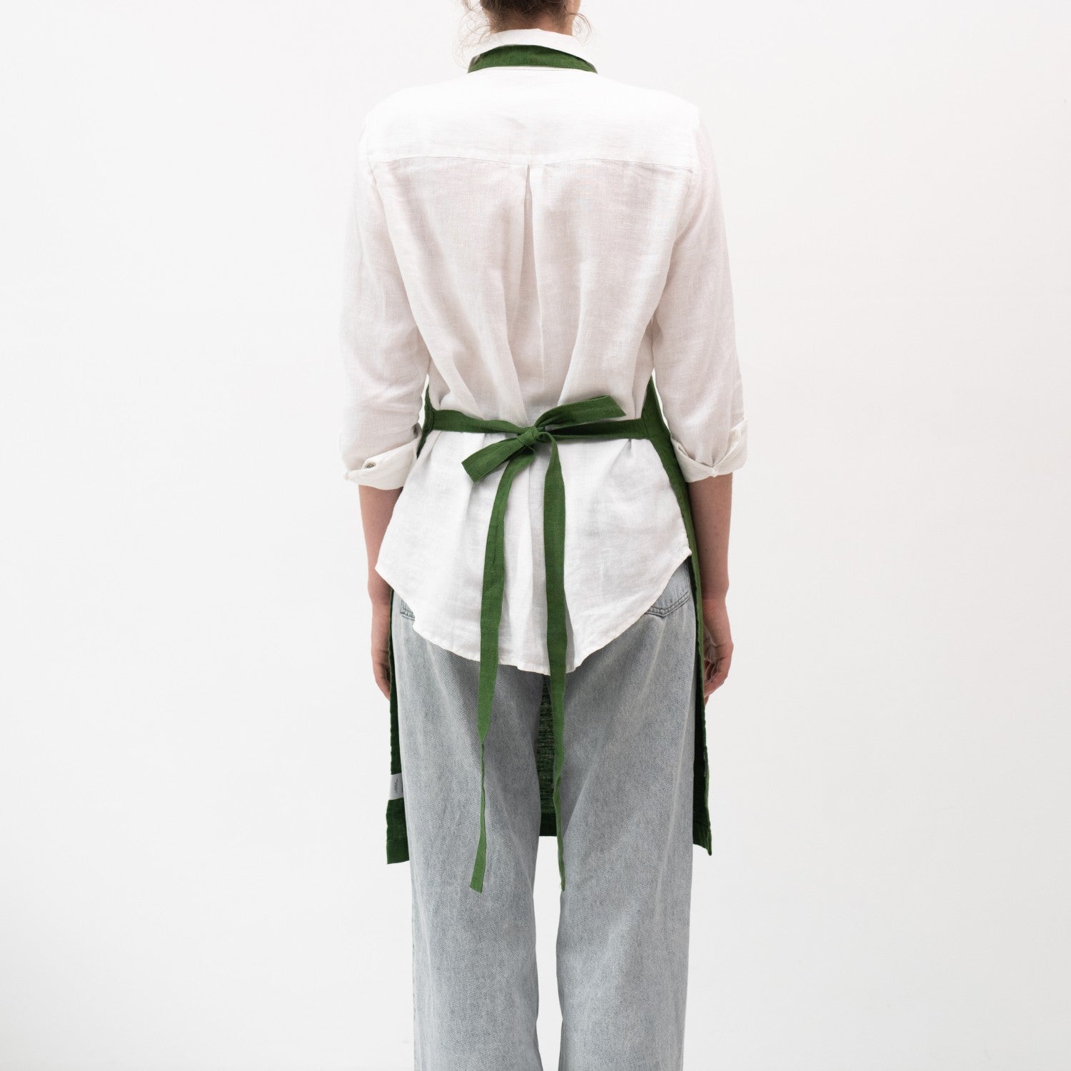 Linen Tales Daily Apron - True Green