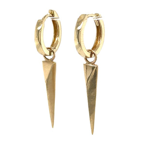 10K Dagger Drop Earrings