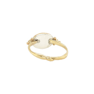 14k Pink Tourmaline Ring with Diamonds
