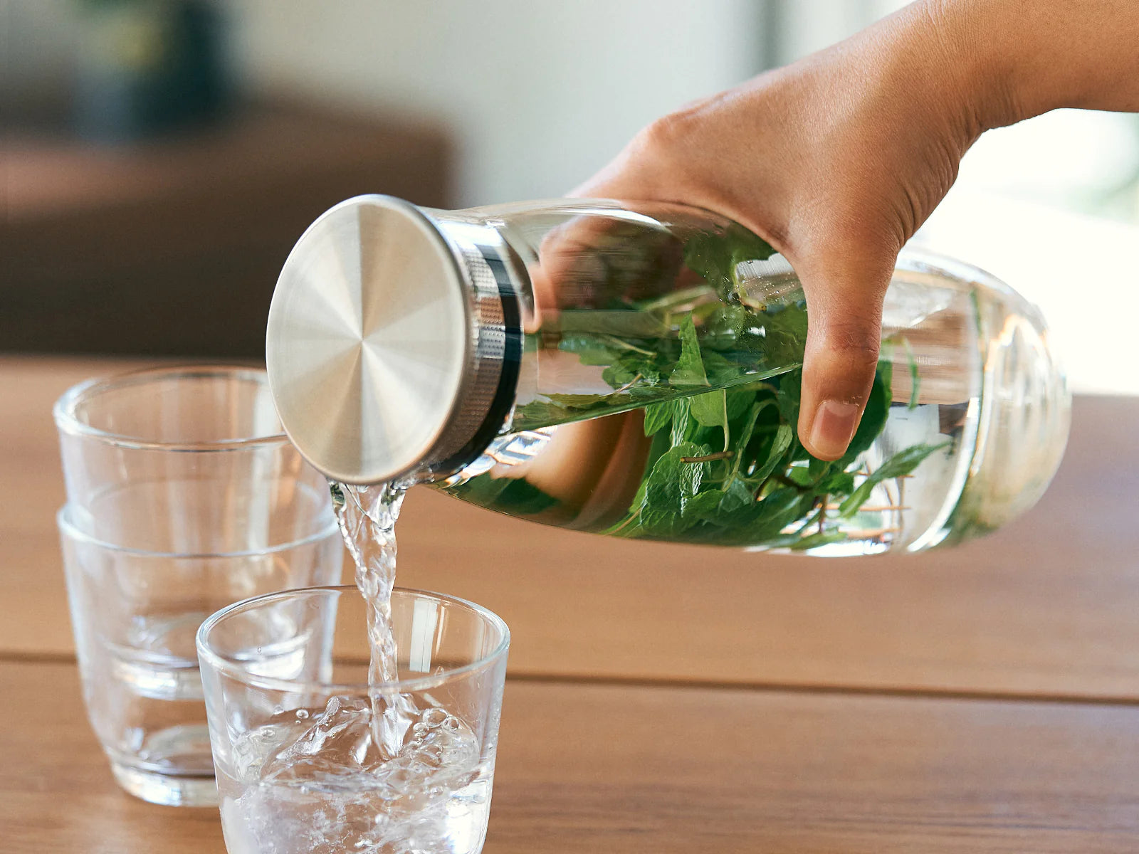Glass Water Carafe for Infusing