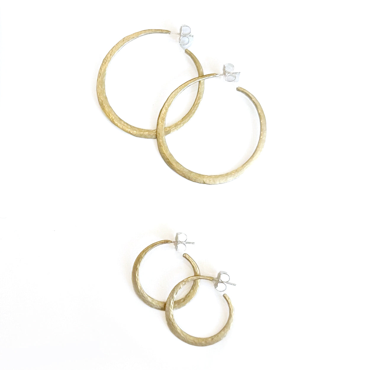 Amaya Hammered Bronze Hoop