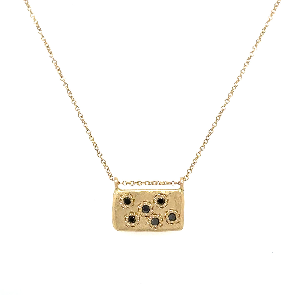 Anemone Black Diamond Necklace
