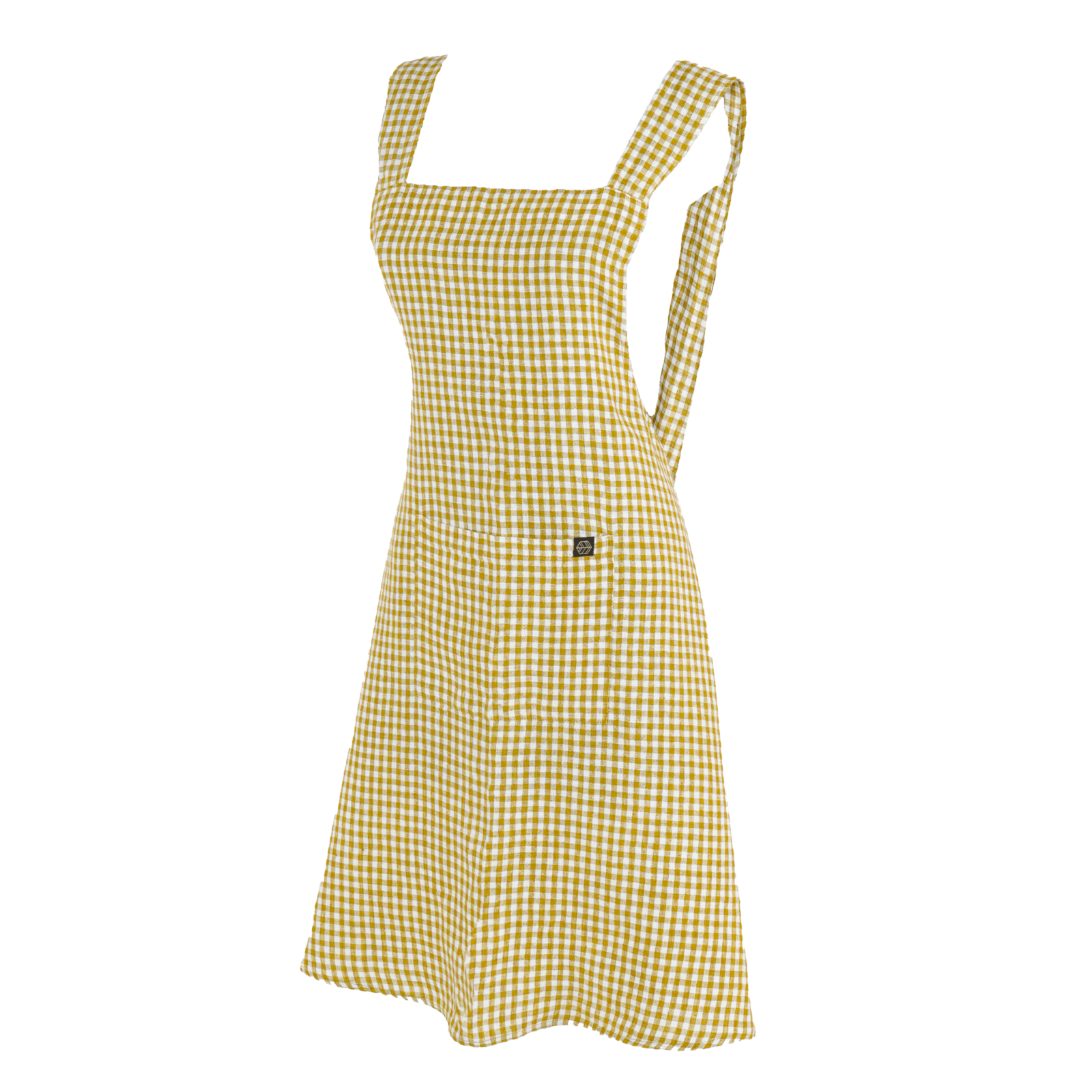 Haomy Pinafore Apron  Citrus Check