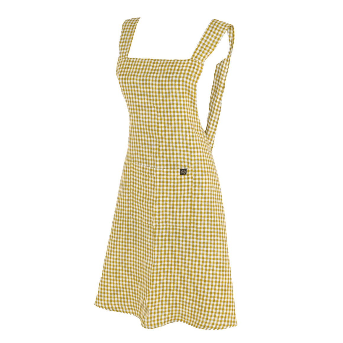 Haomy Pinafore Apron  Citrus Check