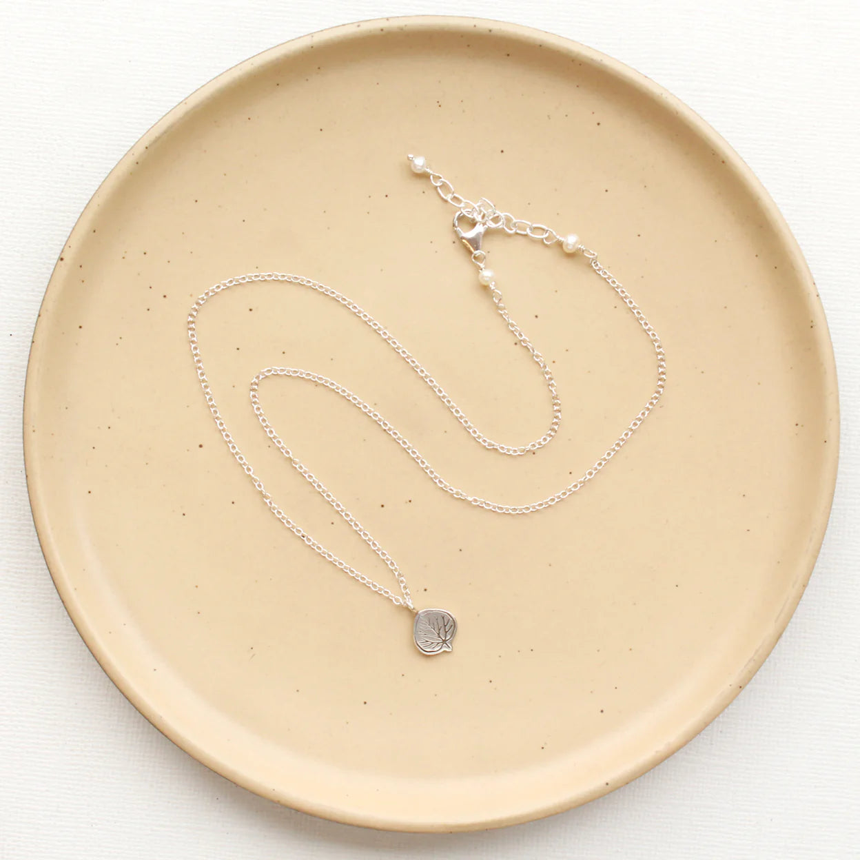 Aspen Leaf Charm Necklace