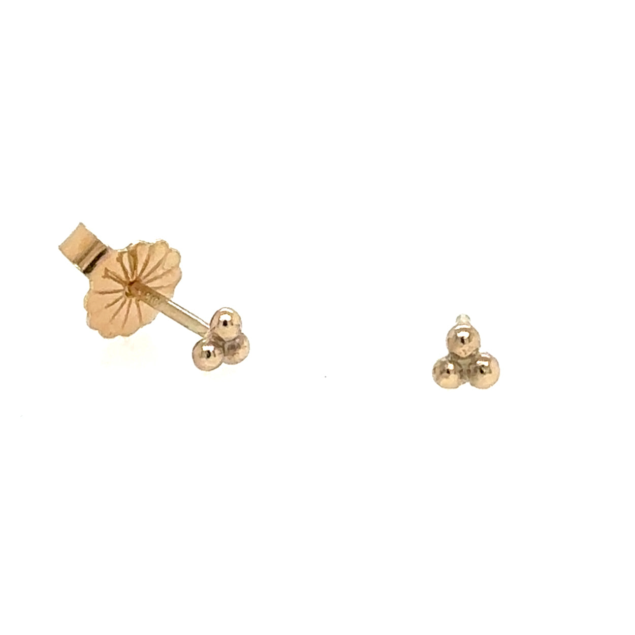 10k Tiny Bead Cluster Stud