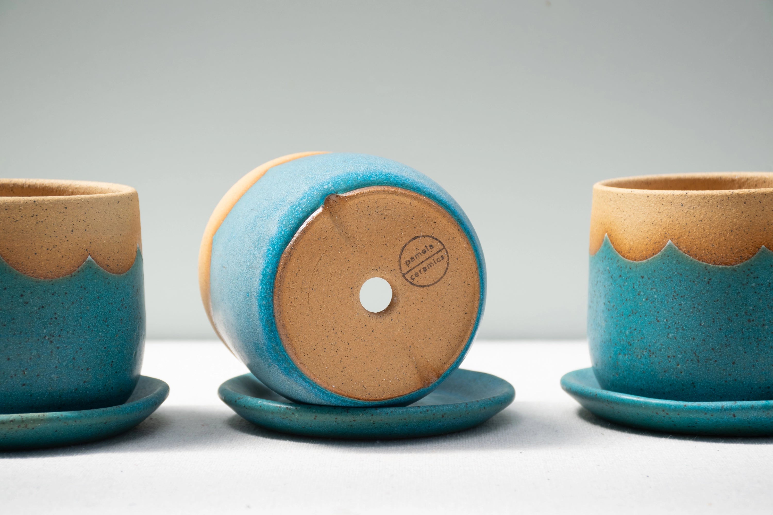 Turquoise Wave Planter
