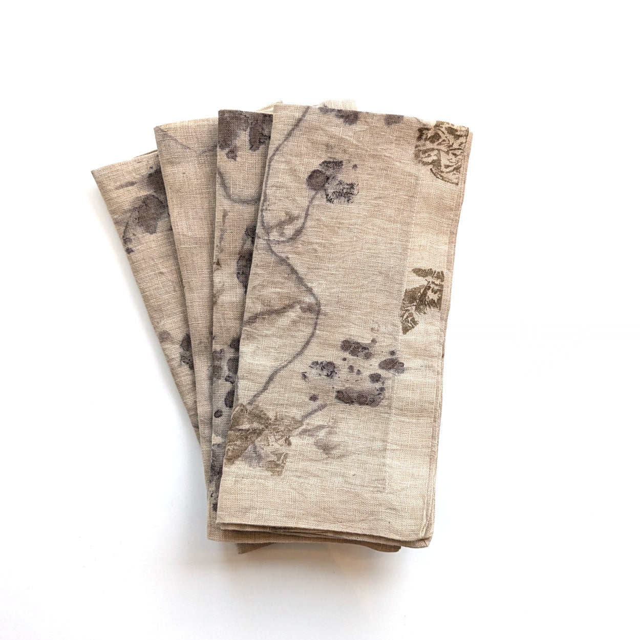Floral Shadow Botanically Dyed Napkins - Set of 4