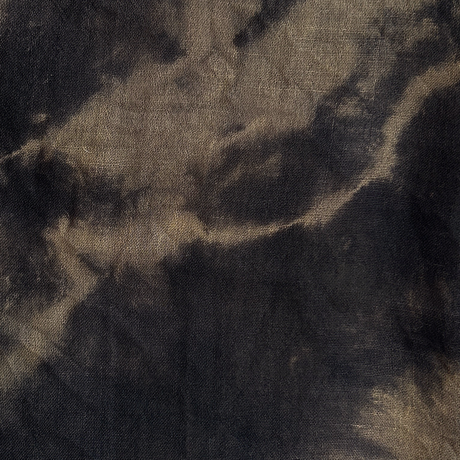 Cashmere Scarf - Black + Mushroom