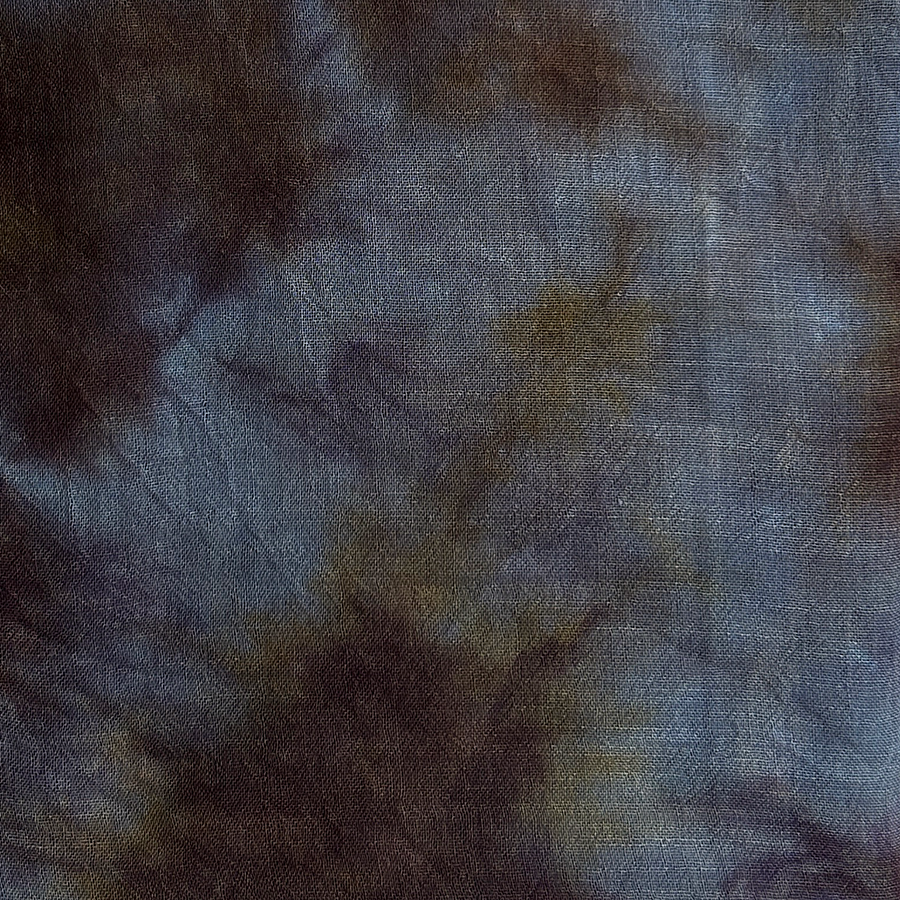 Cashmere Scarf - Black + Blue