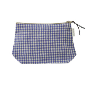 Chris Pouch (Blue Gingham Check)