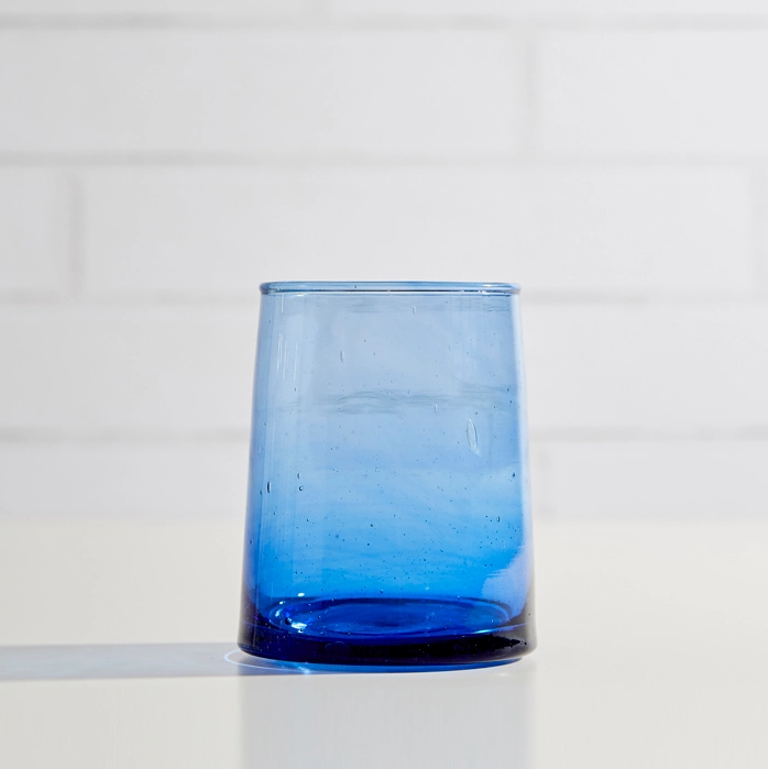 Tapered Moroccan Glasses - Blue