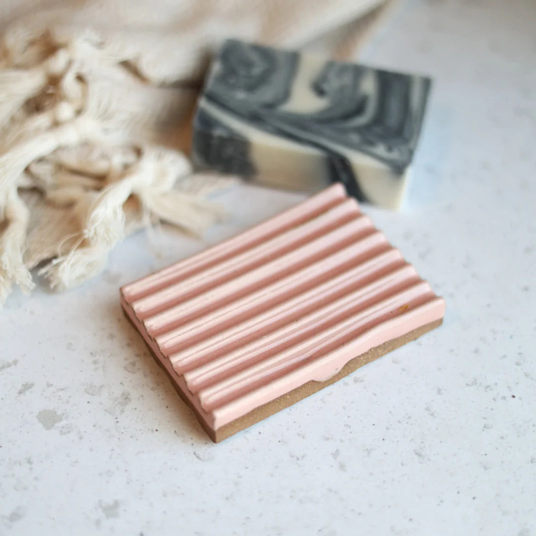 Ceramic Soap Dish (Blush Pink) - KESTREL