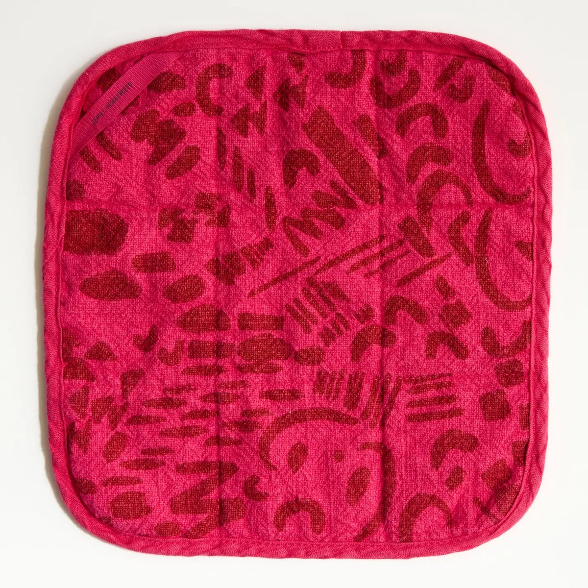 Potholder - Brick & Hot Pink
