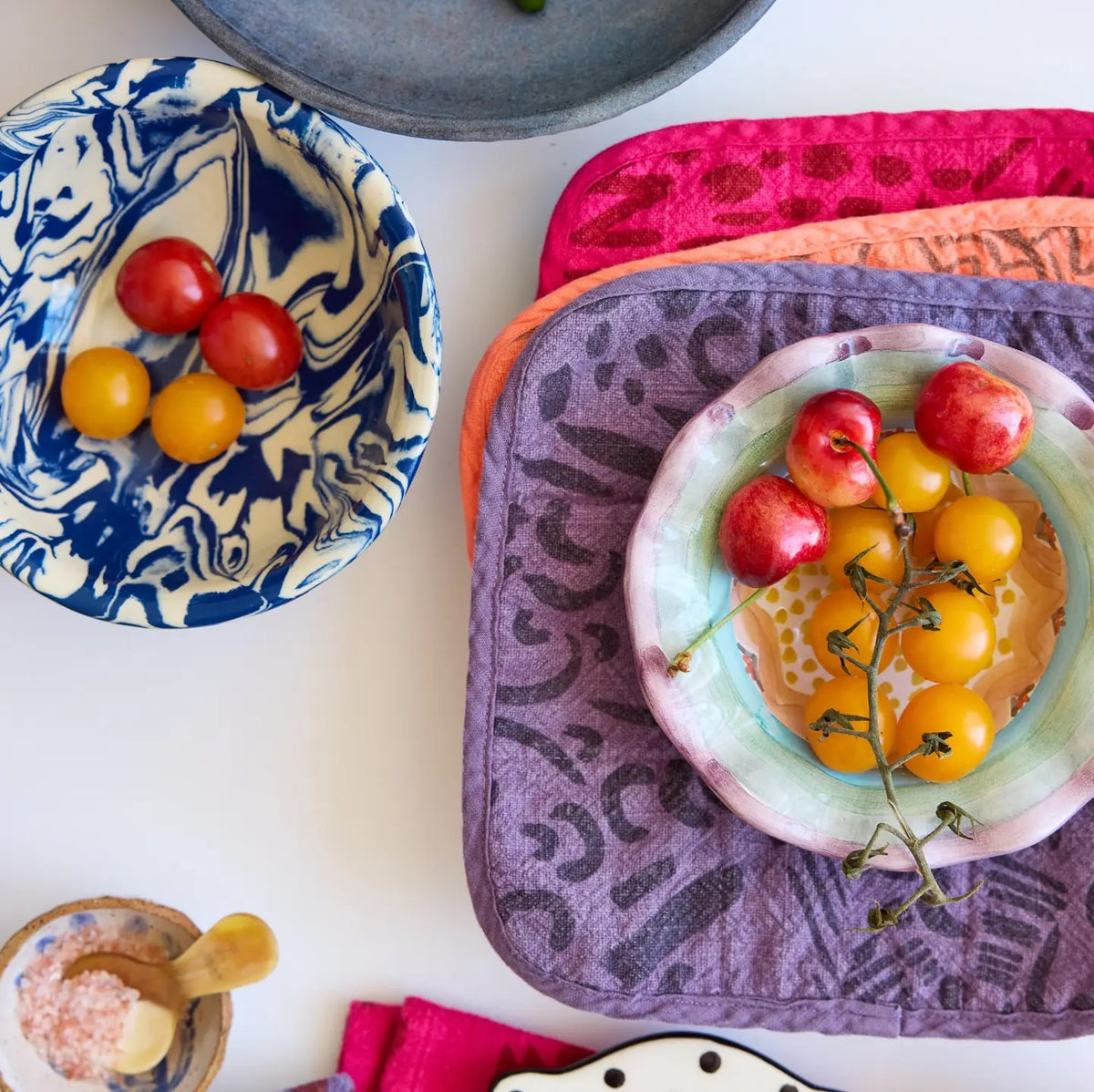 Potholder - Brick & Hot Pink