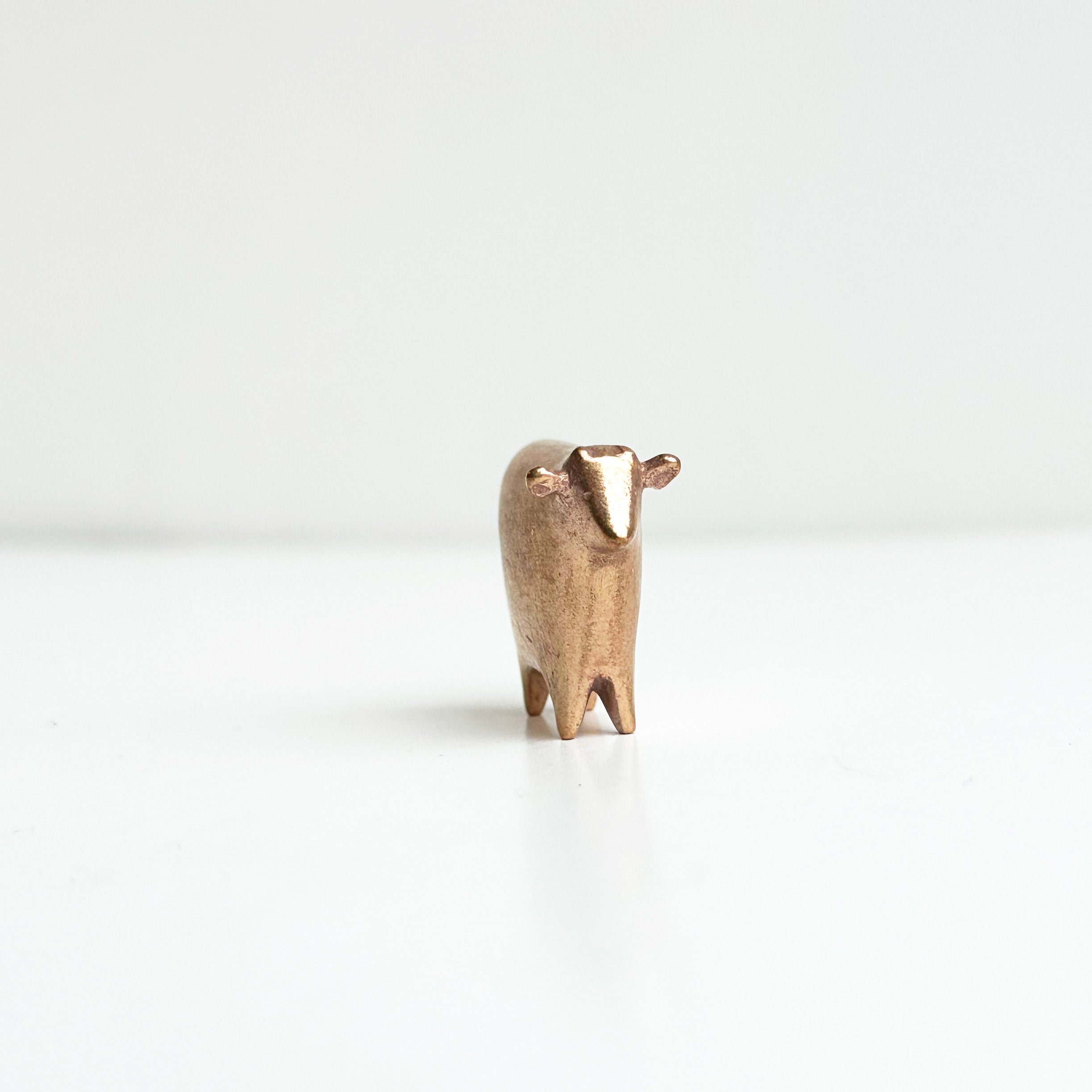 Tiny Bronze Cow