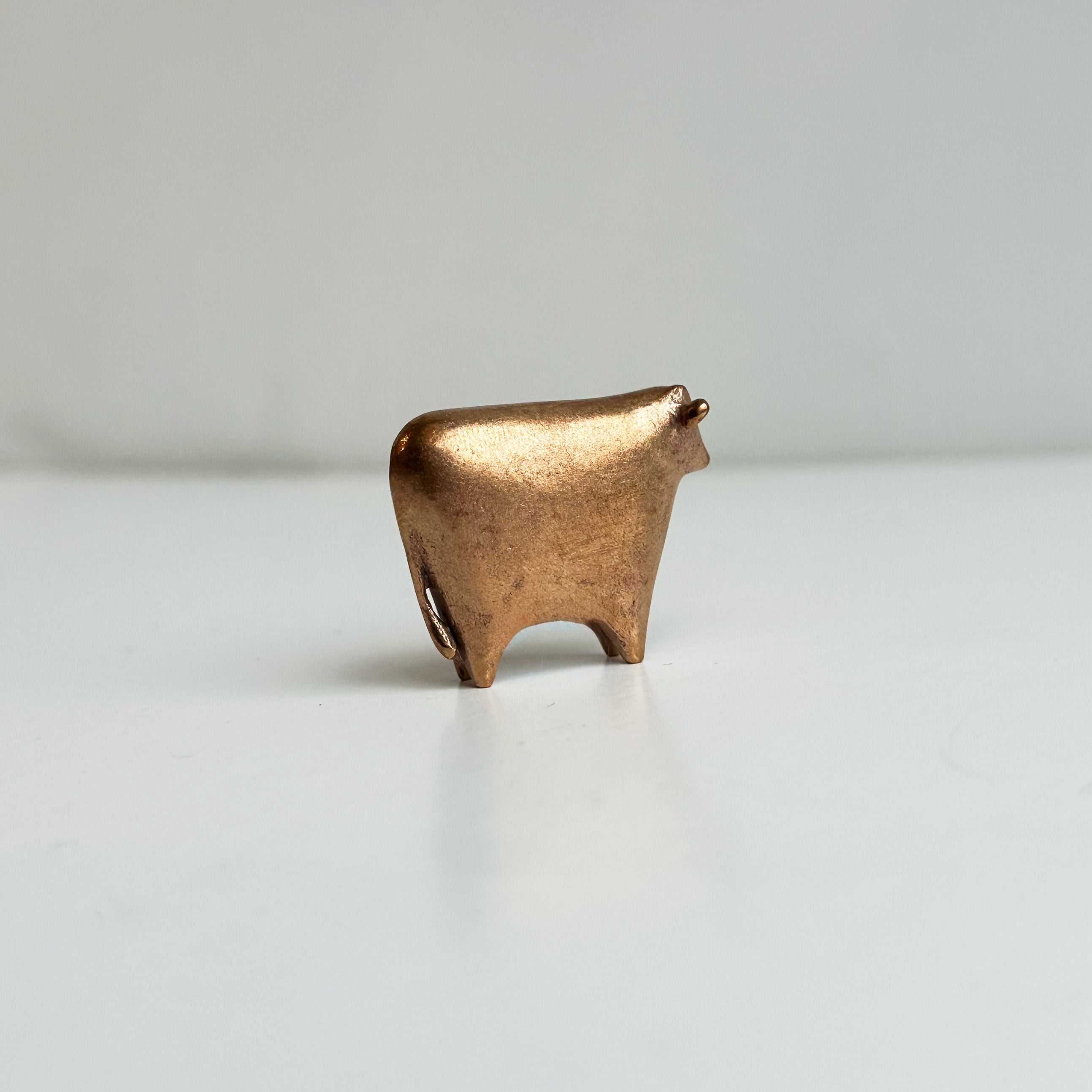 Tiny Bronze Cow