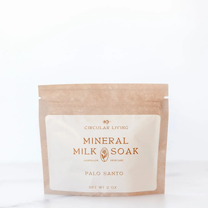 Mineral Milk Bath Soak - Palo Santo 2oz