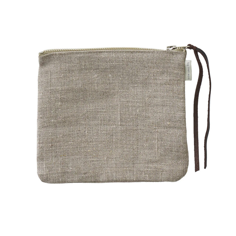 Linen "Canna" Pouch in Natural