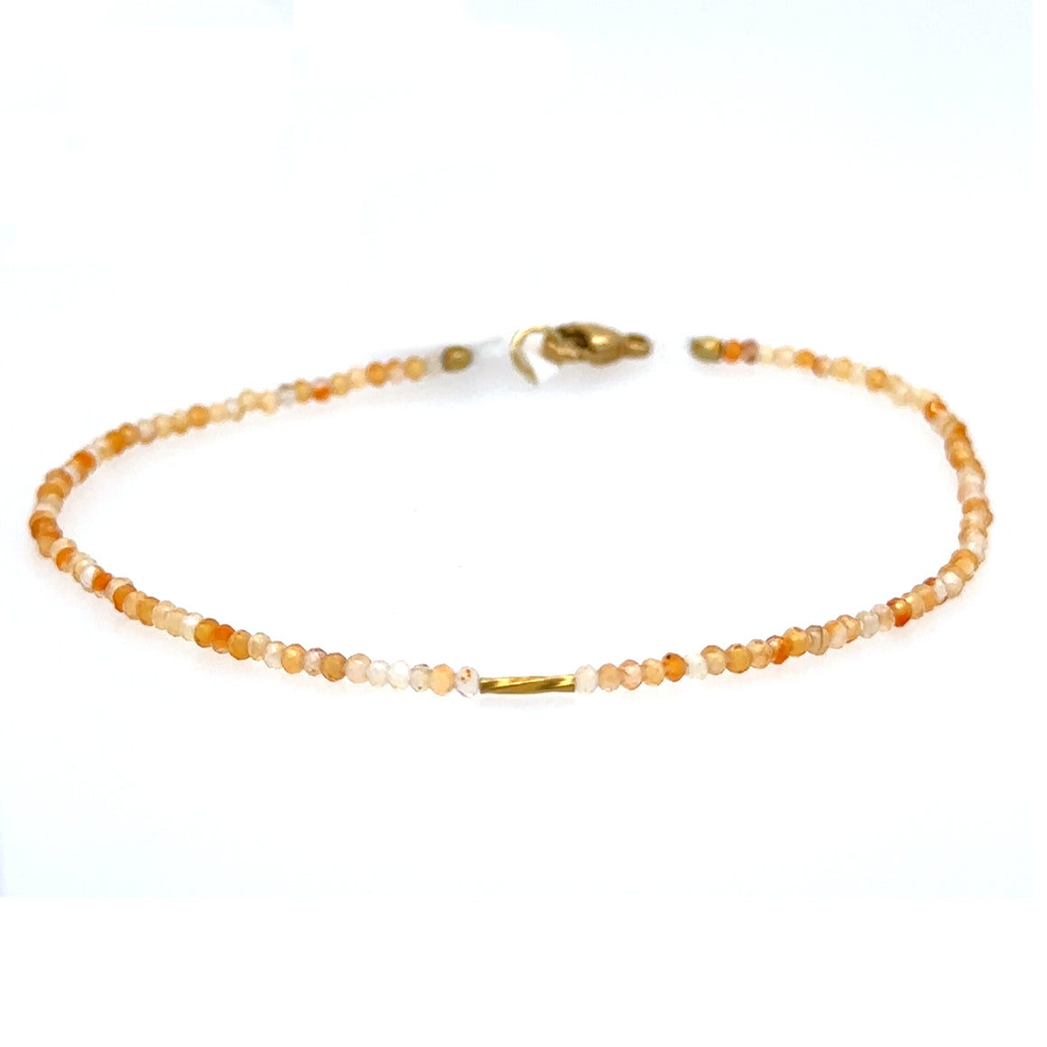 Carnelian + 18k Twist Bracelet