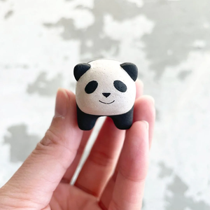 Tiny Wooden Baby Panda
